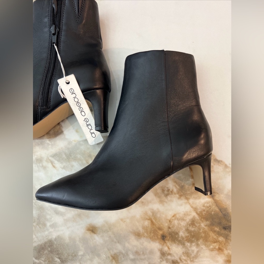 André Assous Womens Winter Black Ankle Boots Shoes US-5.5